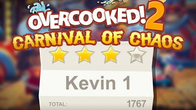 Overcooked 2. Carnival of Chaos. Kevin 1. 4 stars. Co-op