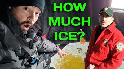 Second ICE! Fish and Game and COPS show UP! Cursed Lake!!