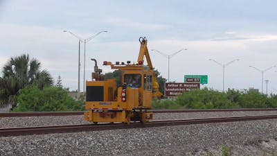 Track Maintenance Vehicles, Amtrak Big Game Unit,  More At Boynton 6-30-19