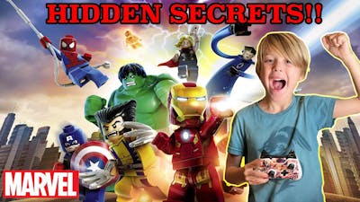 7 YEAR OLD GAMER SHOWS HIDDEN SECRETS IN LEGO MARVEL SUPER HEROES GAME!!
