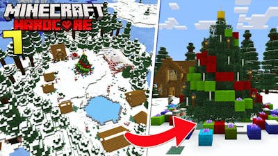 I Built The North Pole in Minecraft Hardcore!
