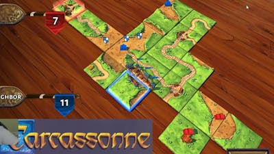 Carcassonne on PC Gameplay 1 just like the boardgame