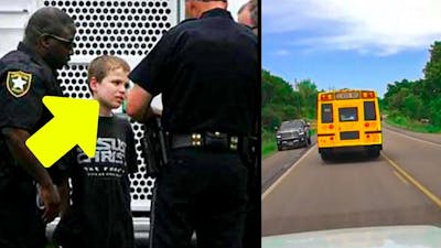 Bus Driver is Forced to Call 911 on a Little Boy after Looking at his Feet