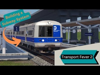 Transport fever 2. The USA Ep. 2, building south station and the start of a subway system