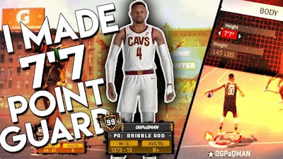 I MADE A 77 POINT GUARD! CAN DUNK WITHOUT JUMPING! HOW TO BREAK THE GAME! BEST NBA 2k18 BUILD!
