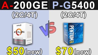 Athlon 200GE Vs. Pentium G5400 | GTX 1060 6GB | New Games Benchmarks