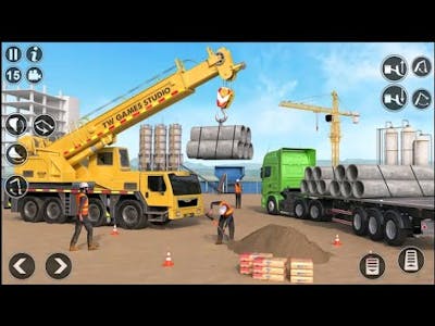 Over bridge  construction game 3D game play