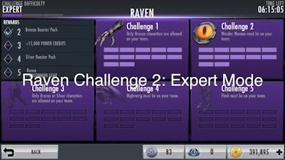 Injustice Gods Among Us: Raven Challenge 2 Expert Mode