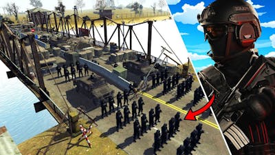 SWAT Police Hold Bridge against RIOT Charge! - Men of War: WW3 Mod Battle Simulator