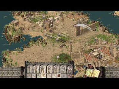 Smashing the first head in the game Stronghold Crusader HD