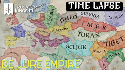 De Jure Empire Time Lapse Crusader Kings 3