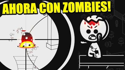 NOS ATACAN LOS ZOMBIES! - Geometric Sniper Z | Gameplay Español