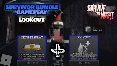 Roblox Survive The Night - Lookout (Survivor Bundle) Gameplay