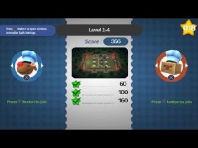 Overcooked The Lost Morsel DLC 1-4, 3 stars, 2 players, high score 356