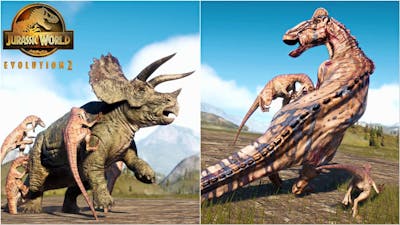 UPDATED RAPTOR Pack Hunting Behavior vs Herbivore Dinosaurs | Camp Cretaceous DLC | JWE 2