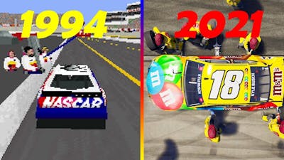 Evolution of Pit Stops in NASCAR Games (1994-2021)