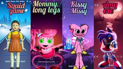 Squid Game - Mommy Long Legs - Kissy Missy - Amy Exe | Beat Roller - Smash Colors - Beat Jumper