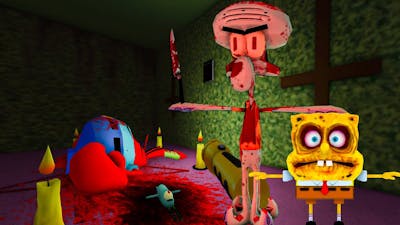 I ESCAPED SUICIDE SQUIDWARDS HAUNTED HOUSE IN ROBLOX ! 😳 (Spongebob.exe)