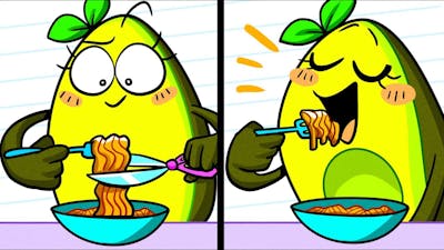 Vegetables Try 123 GO Genius FOOD HACKS || Funny Tricks by Avocado Couple