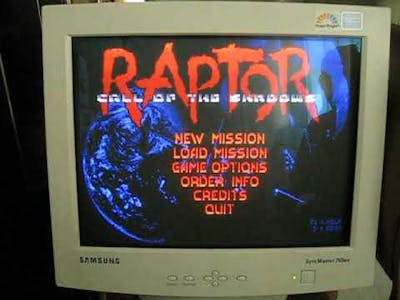 &quot;Raptor: Call of the Shadows&quot; @ COBURA game console.