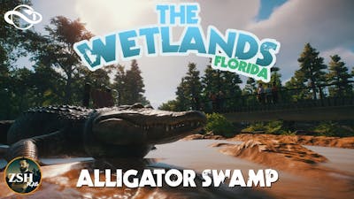The Wetlands - Alligator Swamp! ¦ Walkthrough Habitat ¦ Planet Zoo Wetlands Animal Pack