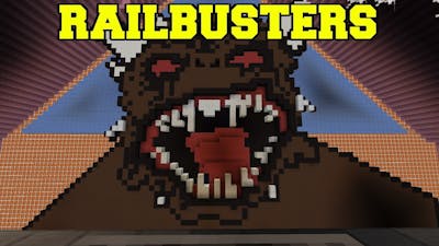 Minecraft: RAILBUSTERS (GHOSTBUSTERS ROLLER COASTER!) Mini-Game
