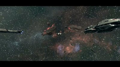 Battlestar Galactica Deadlock: Anabasis Part 1 with 2nd War Era Ships