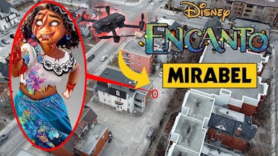 DRONE CATCHES EVIL MIRABEL FROM DISNEY ENCANTO IN REAL LIFE! | ENCANTO MIRABEL CAUGHT ON DRONE!