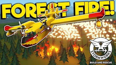 We Used a Plane to Fight Forest Fires! - Stormworks Multiplayer Survival