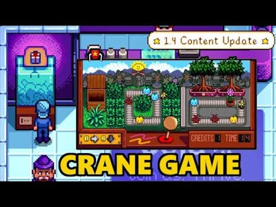Stardew Valley 1.4 | NEW Mini Game The Crane Game!
