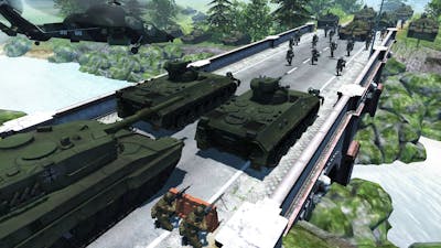 Can Modern German Army Hold BRIDGE DEFENSE?! - Men of War: Cold War Mod Battle Simulator