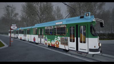 TramSim Vienna South Park Repaint Gameplay
