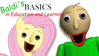 Fluttershy plays Baldis Basics in Education and Learning 🍉 | ONE OF US..