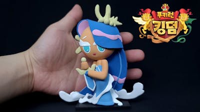 Making Cookie Run Kingdom Sea Fairy Cookie with Clay