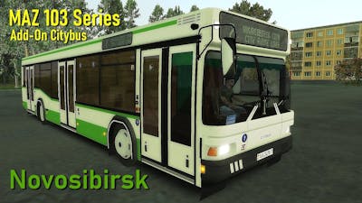Add-On Citybus M301 - MAZ 103 Series | Novosibirsk line route