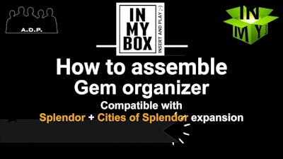 Gem organizer for board game Splendor