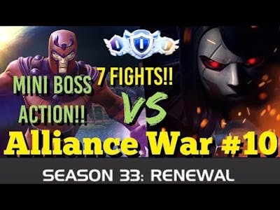 MCOC - Alliance War - Season 33 - War #10 - 7 FIGHTS!! - Magneto VS Omega Sentinel (Node 53)