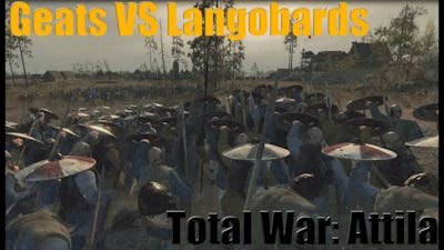 Total War Attila Geats VS Langobards Siege