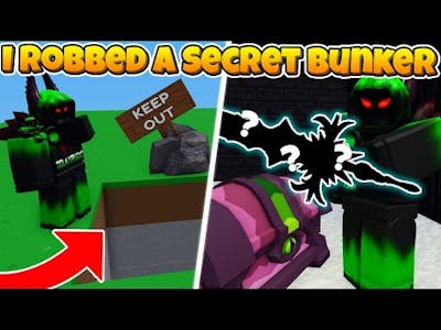 I Robbed a SECRET BUNKER in Roblox BedWars...