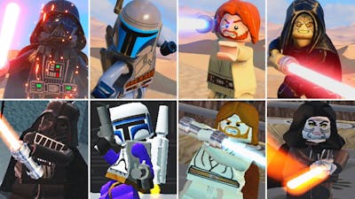 LEGO Star Wars The Skywalker Saga vs LSW 2005 Characters Evolution (Side by Side Comparison)