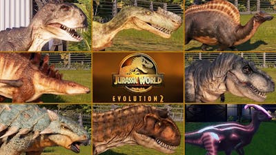 ALL DINOSAURS (CAMP CRETACEOUS DLC) - Jurassic World Evolution 2