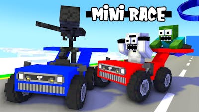 WHO IS THE FASTEST? - MINI RACE CHALLENGE - FUNNY MONSTER SCHOOL CHALLENGE