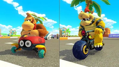 Mario Kart 8 Deluxe NEW DLC Tracks - Golden Dash Cup (2 Players)