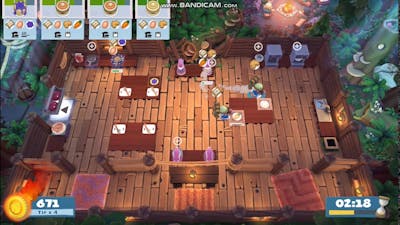 Overcooked! 2 - Campfire cook off 3-1, Solo score: 1471