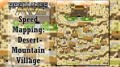 RPG Maker MV Speed Mapping - Desert Mountain Village