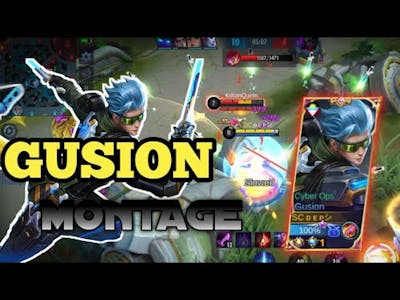 CYBER OPS GUSION SLOW HANDS! MONTAGE | MLBB | DeympoL
