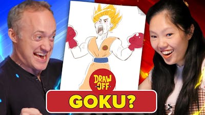 Animator Vs. Cartoonist Draw Dragon Ball Z Characters From Memory (ft. Ross Draws) • Draw Off