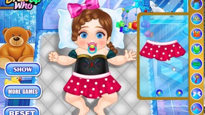 Colorful game - FROZEN ELSA MAKES THE BABY DOLLS SLEEP - Elsa &amp; Anna Baby dressing Cartoons for kids