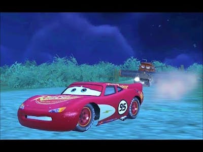 Disney Pixar Cars Mater National - Lightning McQueen Tipping Tractor Game 1