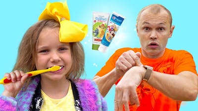 Katy and Max Brush teeth and Go to school kids songs | Nursery rhymes